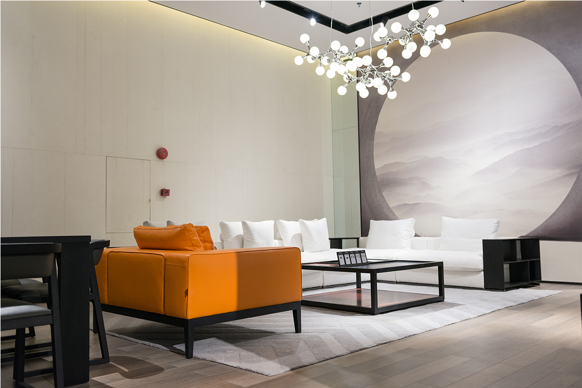 天一美家輕奢客廳家具純白沙發