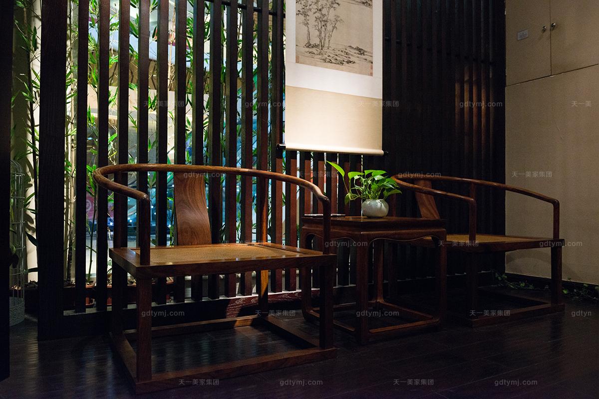 簡奢風格新中式禪椅