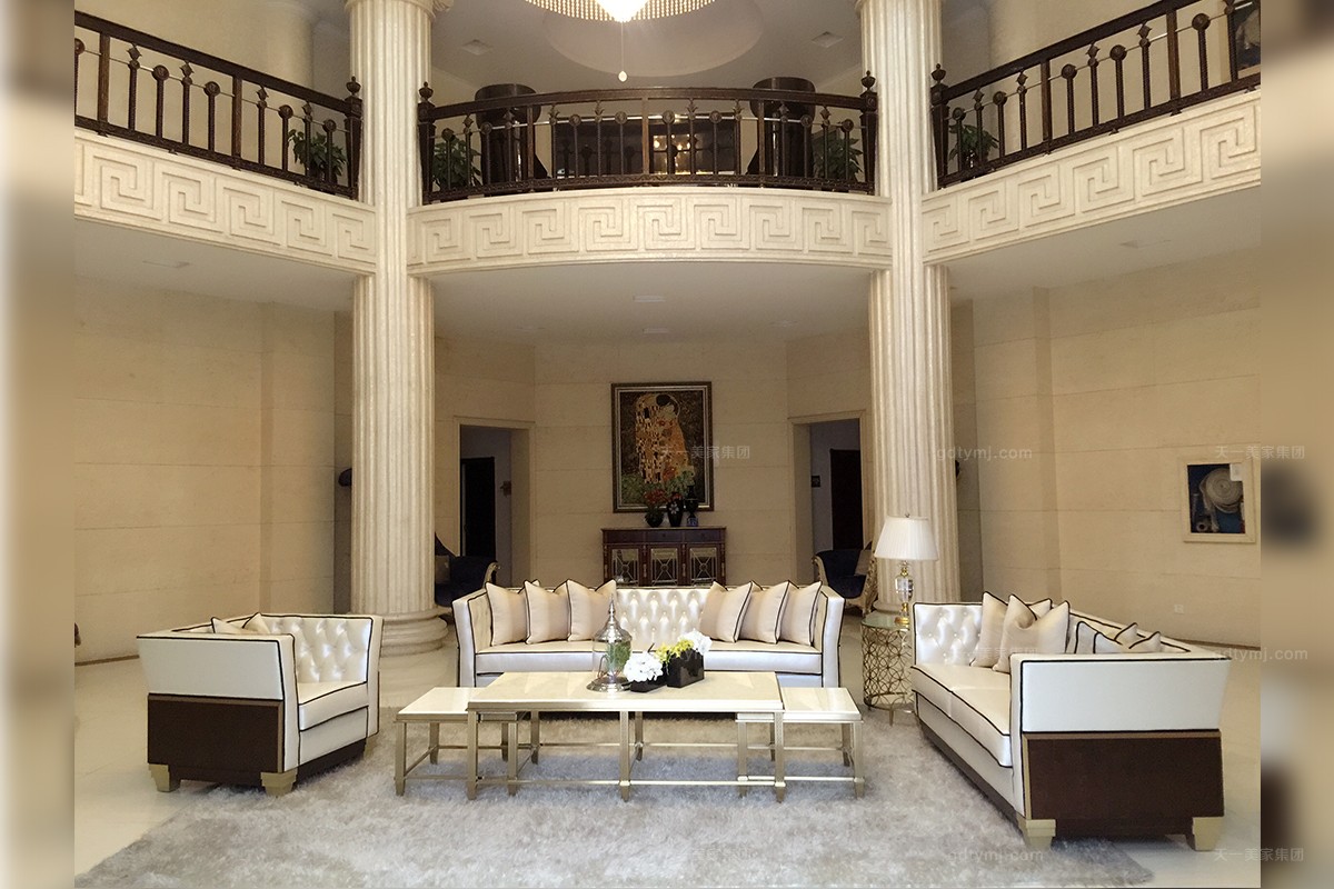 天一美家輕奢家具客廳沙發組合