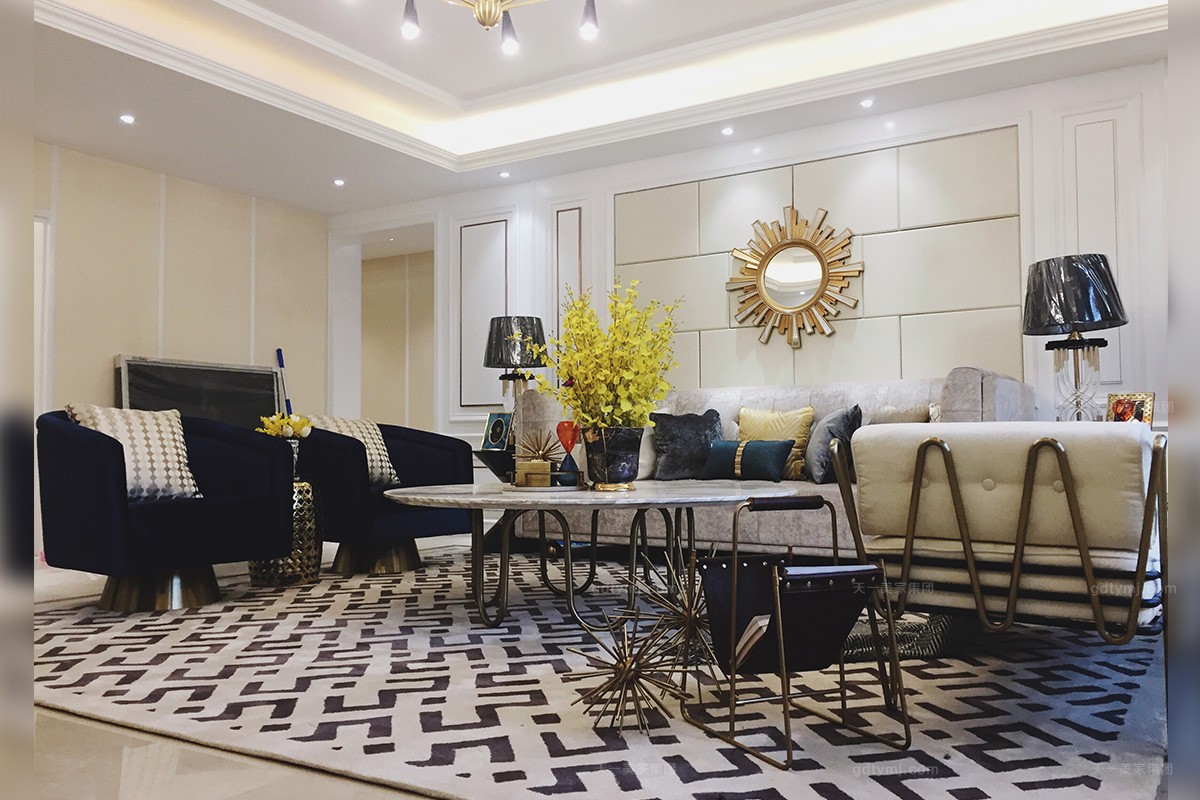 天一美家輕奢家具客廳沙發組合