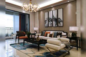 時尚新中式輕奢家具、軟裝工程--信陽湖東春天樣板間項目案例欣賞!(二)