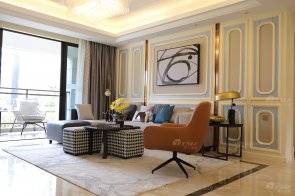 現(xiàn)代時(shí)尚輕奢平層樣板房家具、軟裝飾品工程--信陽(yáng)榮盛華府項(xiàng)目案例展示(三