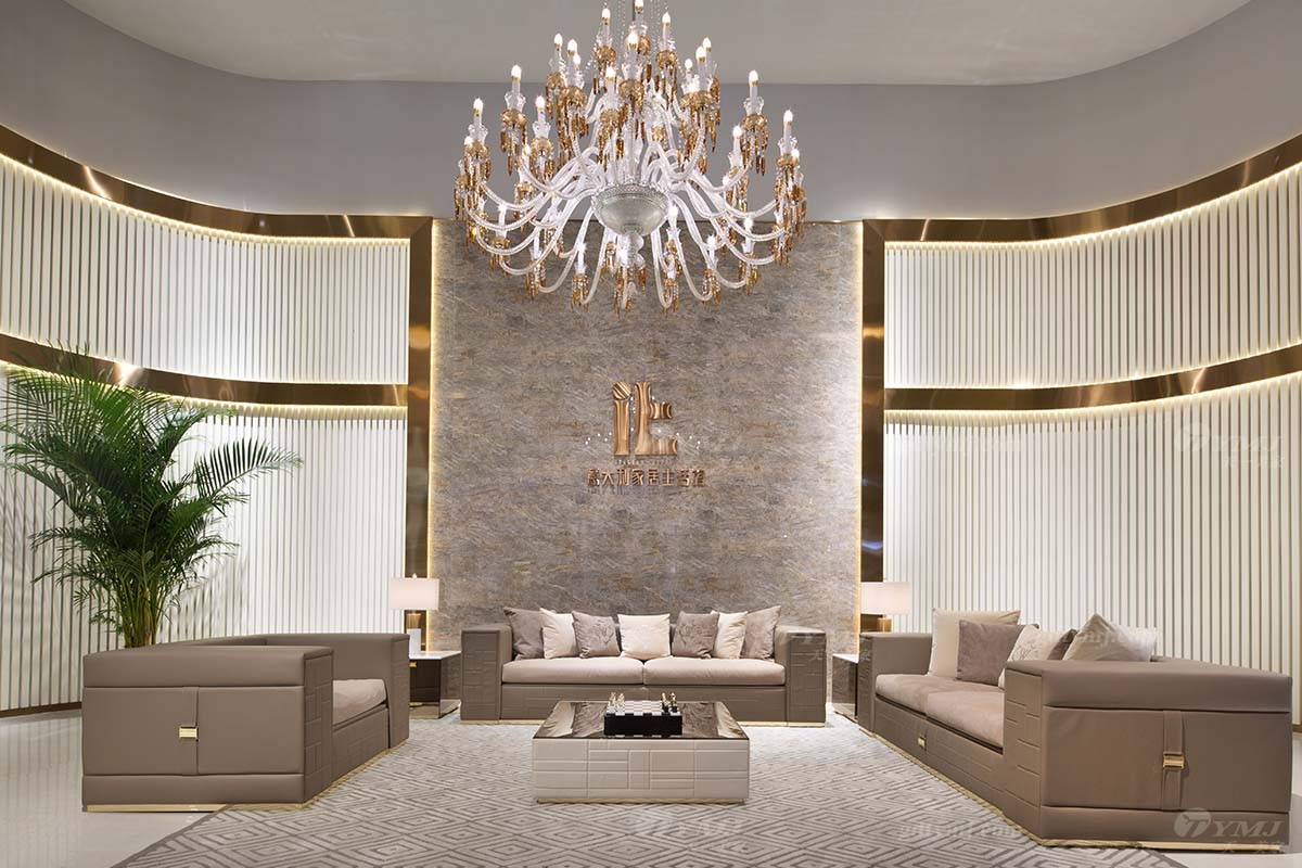 意式輕奢客廳沙發組合