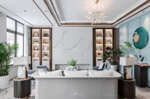 江蘇揚州現代輕奢別墅家具樣板間項目實景案例實景完工展示！