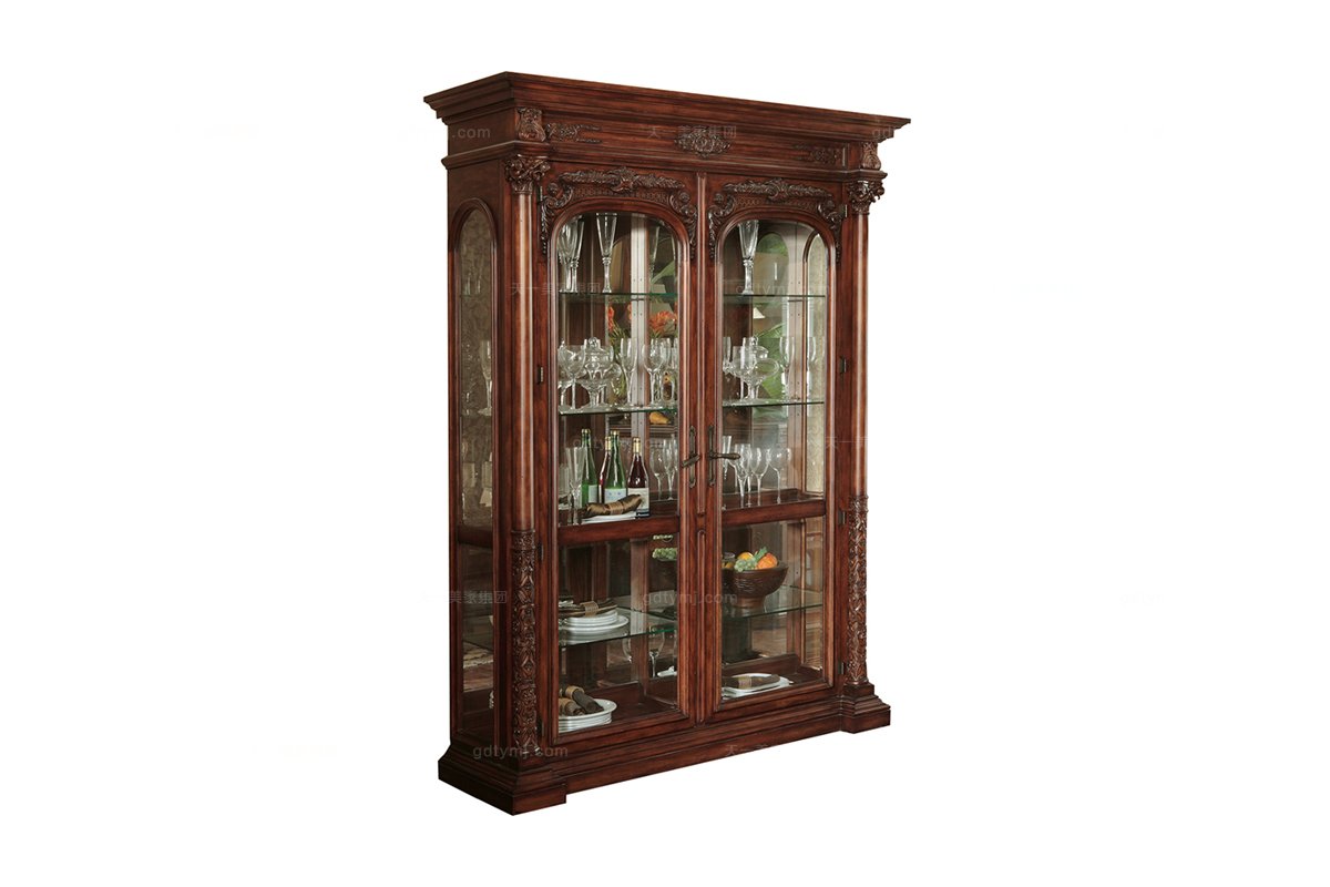 高檔美式實木酒柜