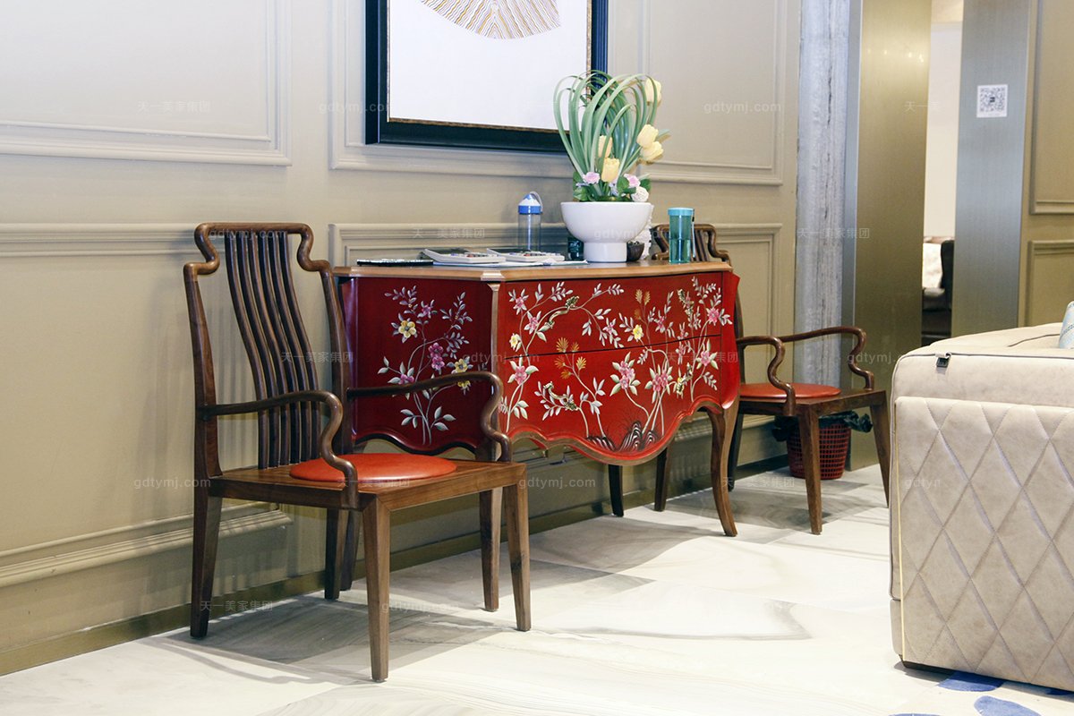 高端歐式玄關柜