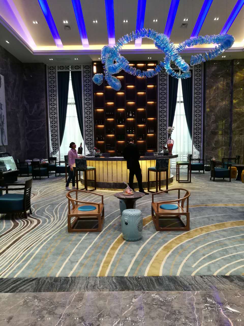 新中式家具休息區