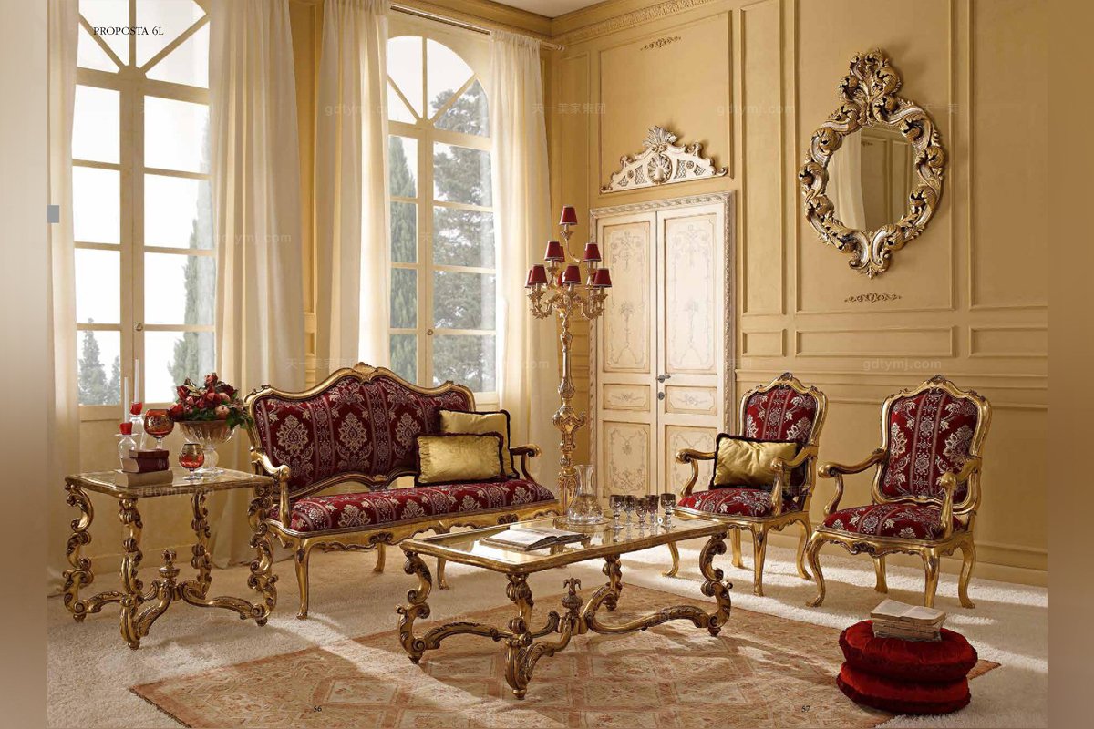 天一美美家進口豪宅家具客廳沙發