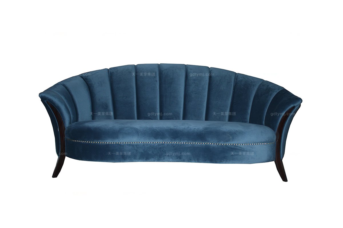 高檔布藝三位沙發