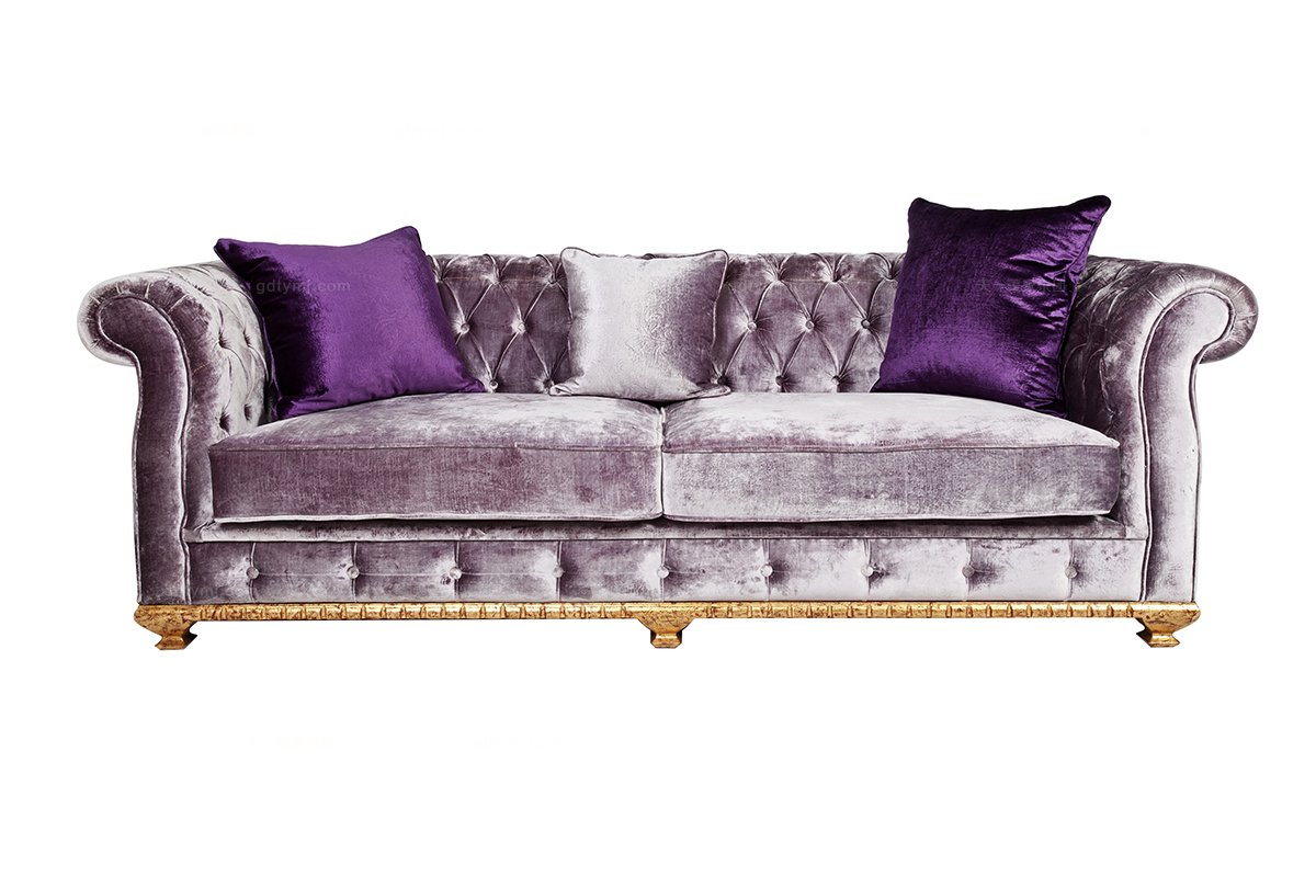 新古典絨布沙發